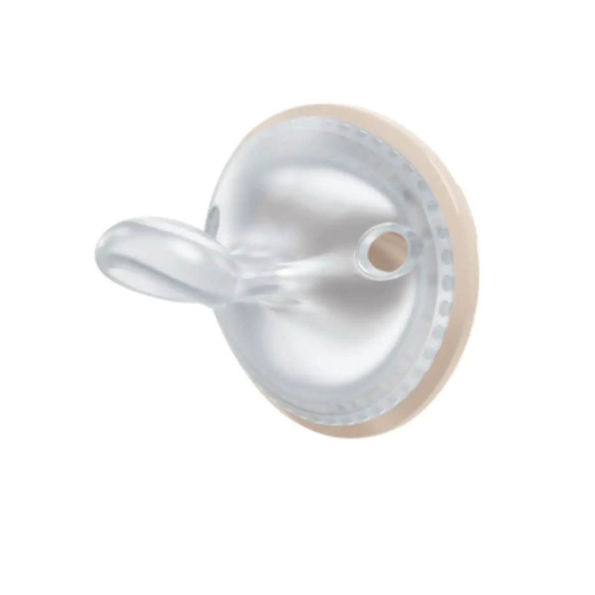 NUK Perfect Match-smokk, beige/rød, størrelse 1 (0–6 måneder)