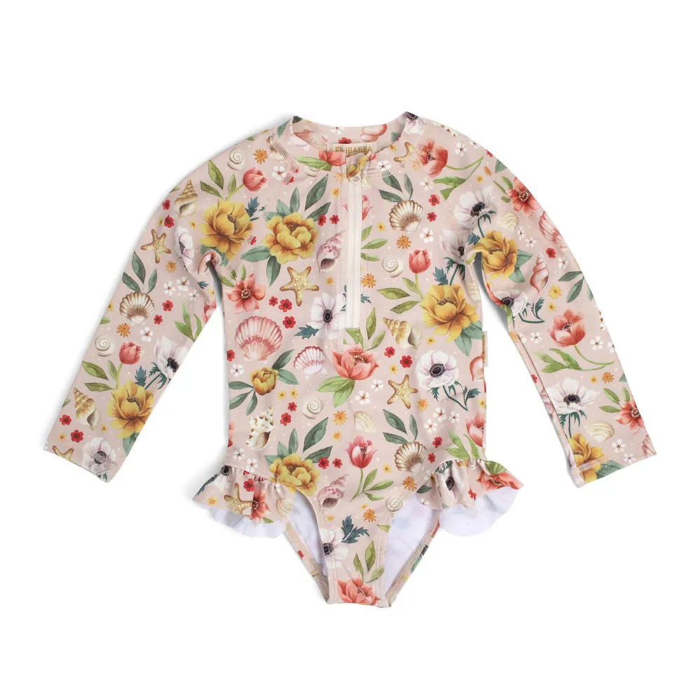 Filibabba Vilje UV-badedrakt 1-2 år - Ocean Blossom