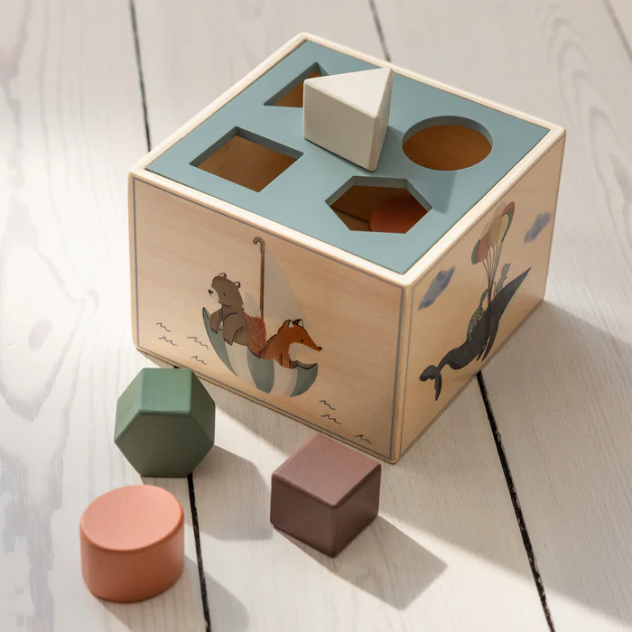 Sebra sorteringsboks i tre, World of Sebra