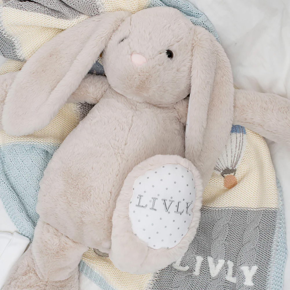 Livly Playroom Strikket Teppe Blå