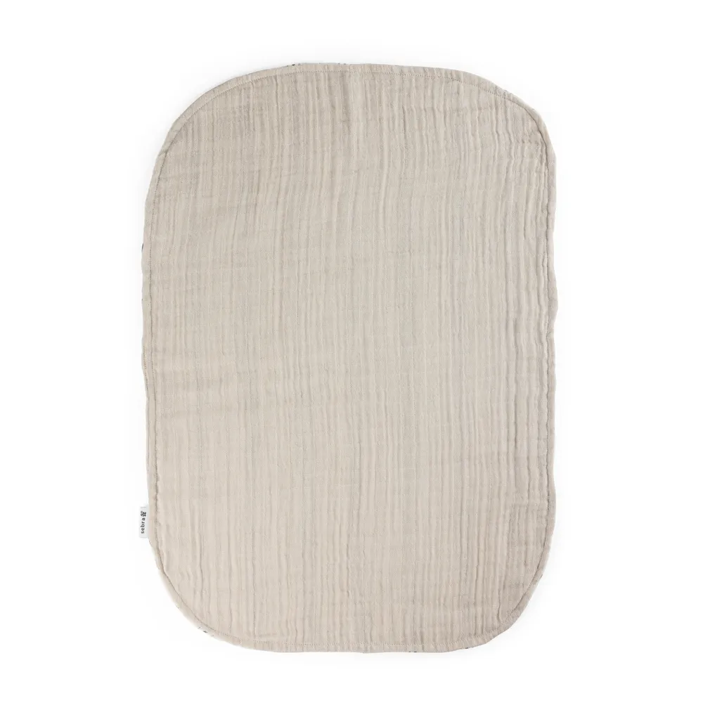 Sebra stelleunderlag 2-pakning muslin Stripe