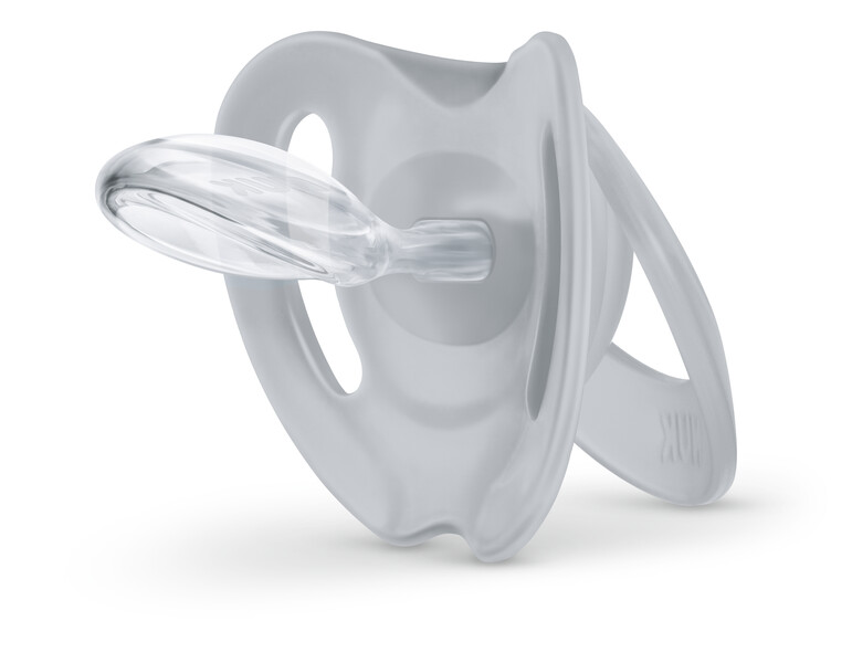NUK smokk 0-6 m Signature Rose/White