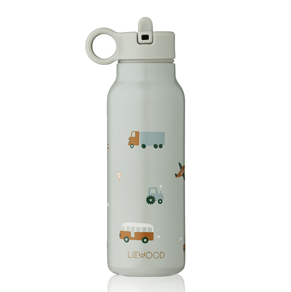 Liewood Falk vannflaske 350 ml Vehicles/dove blue mix