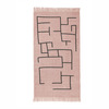 Kids Concept teppe geometrisk rosa 90x130 cm 