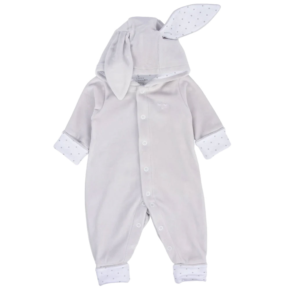 Livly Bunny Overall 1-3m Grey