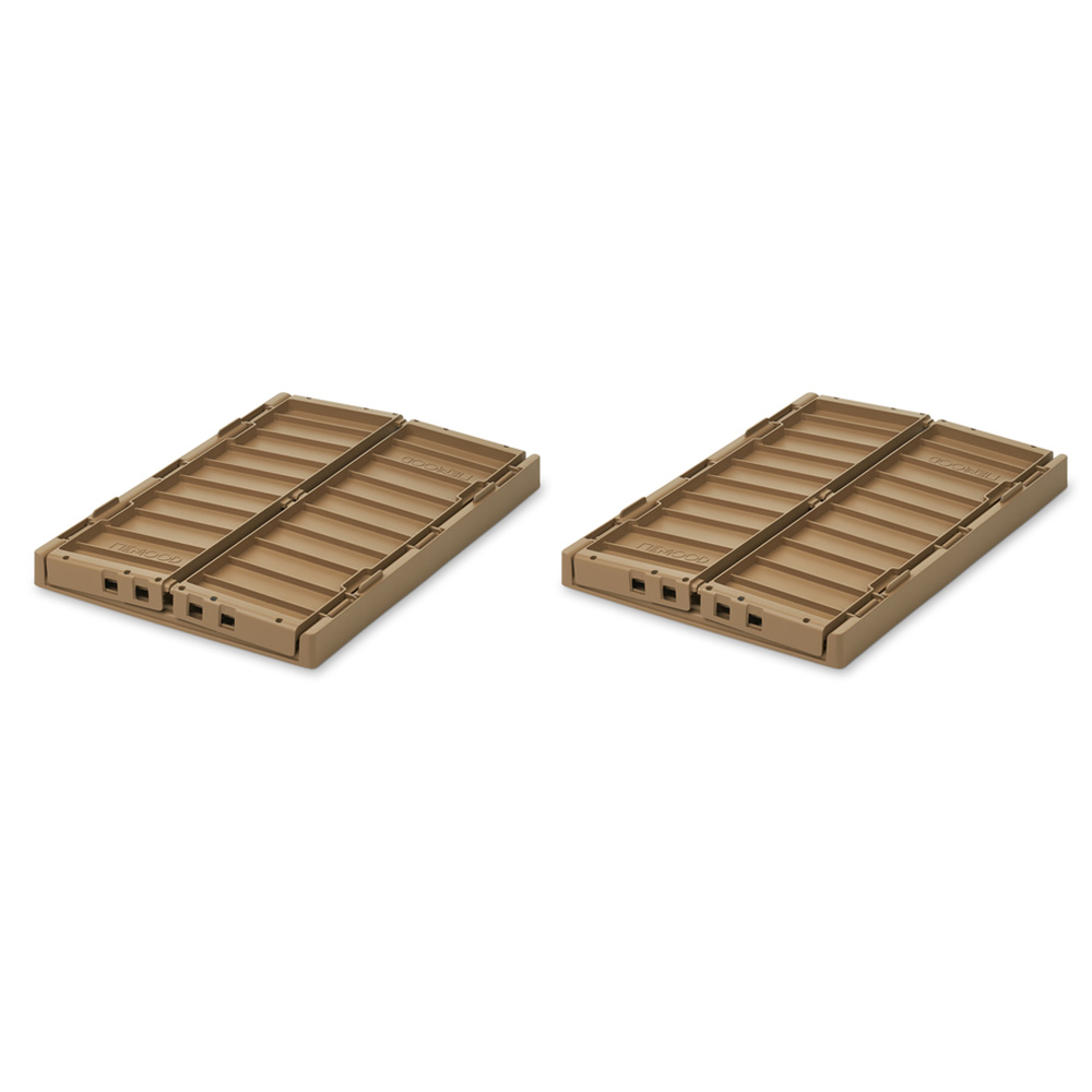 Liewood Weston oppbevaringsboks M 2-pack Oat 3070
