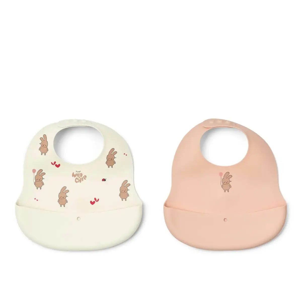 Liewood Ember smekke med trykk, 2-pakning (Wild Child / Rosey) 2875