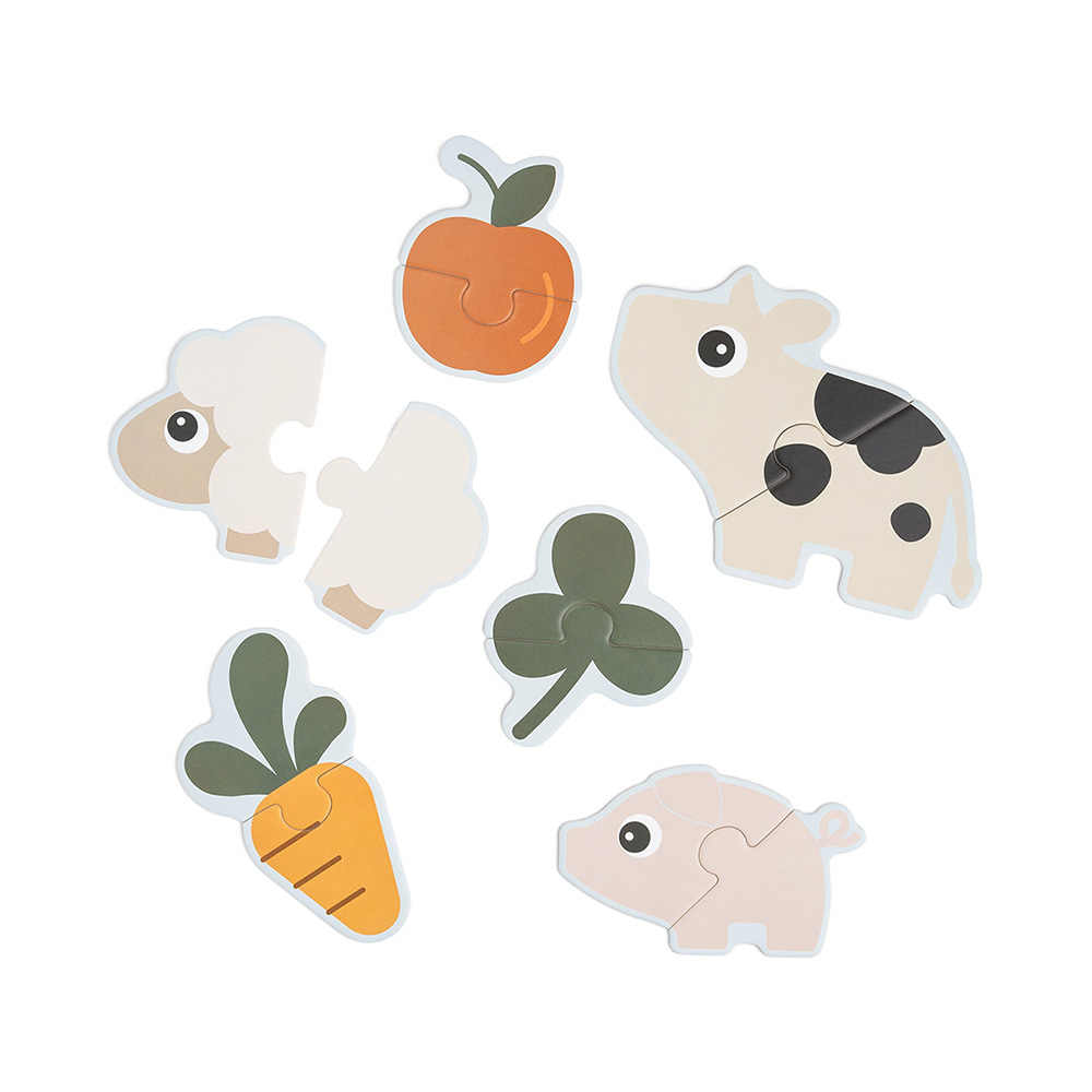 Done by Deer jigsaw puslespill Tiny farm Colour mix