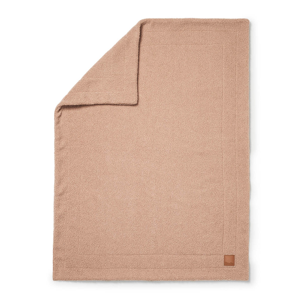 Elodie Pearl Velvet Teppe - Rosa Bouclé