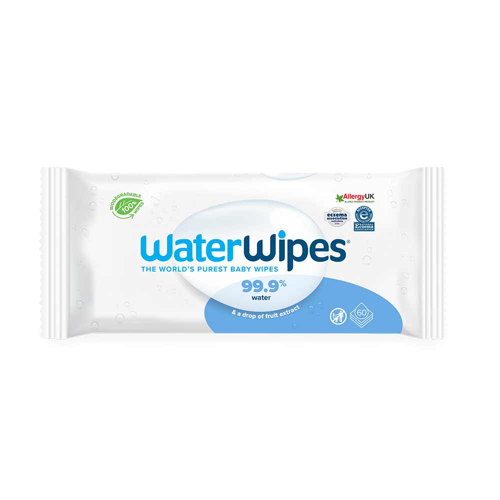 WaterWipes 60 stk plastfrie våtservietter