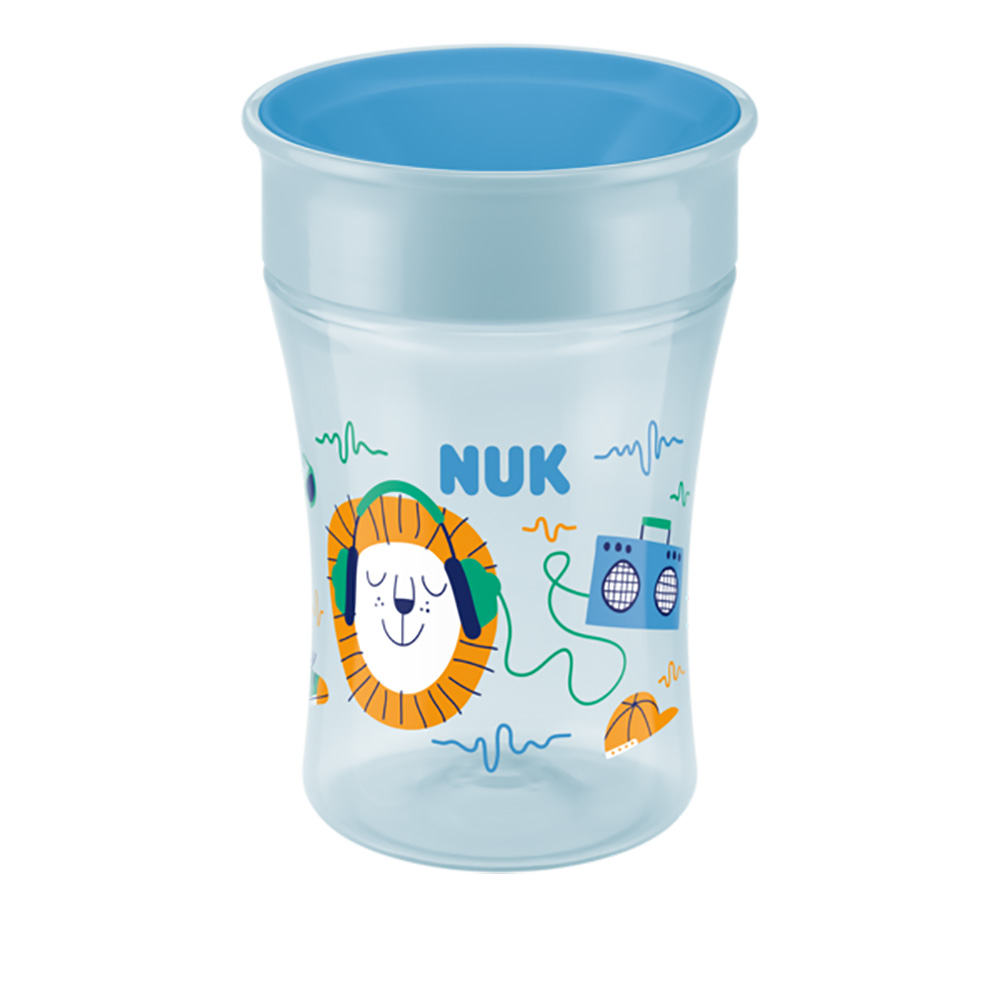 NUK Evolution Magic Minikrus 230 ml blå