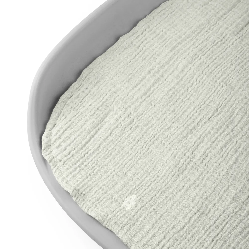 Sebra Stellematte 2-pakning muslin green