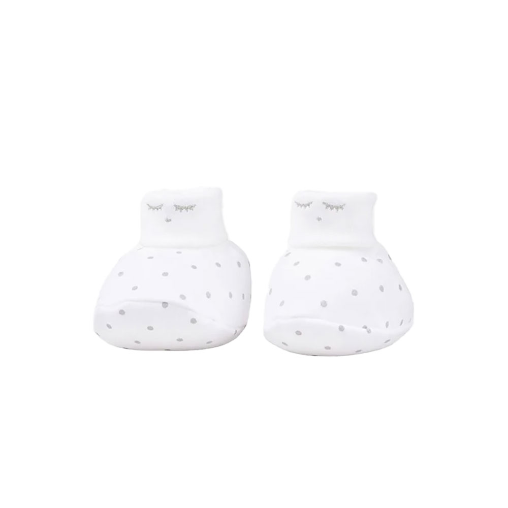 Livly Saturday Footies Newborn White