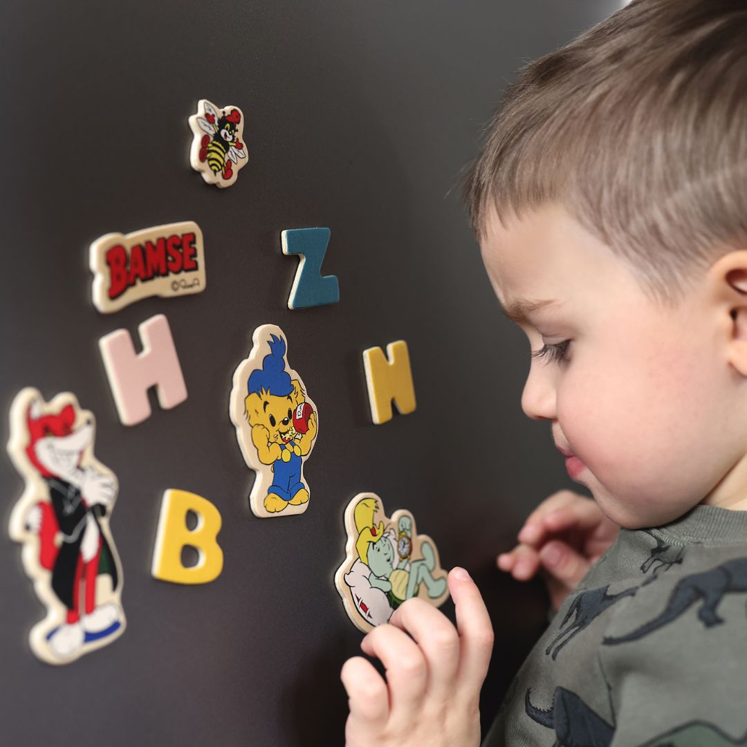 Magnetiske tall og figurer med bamser