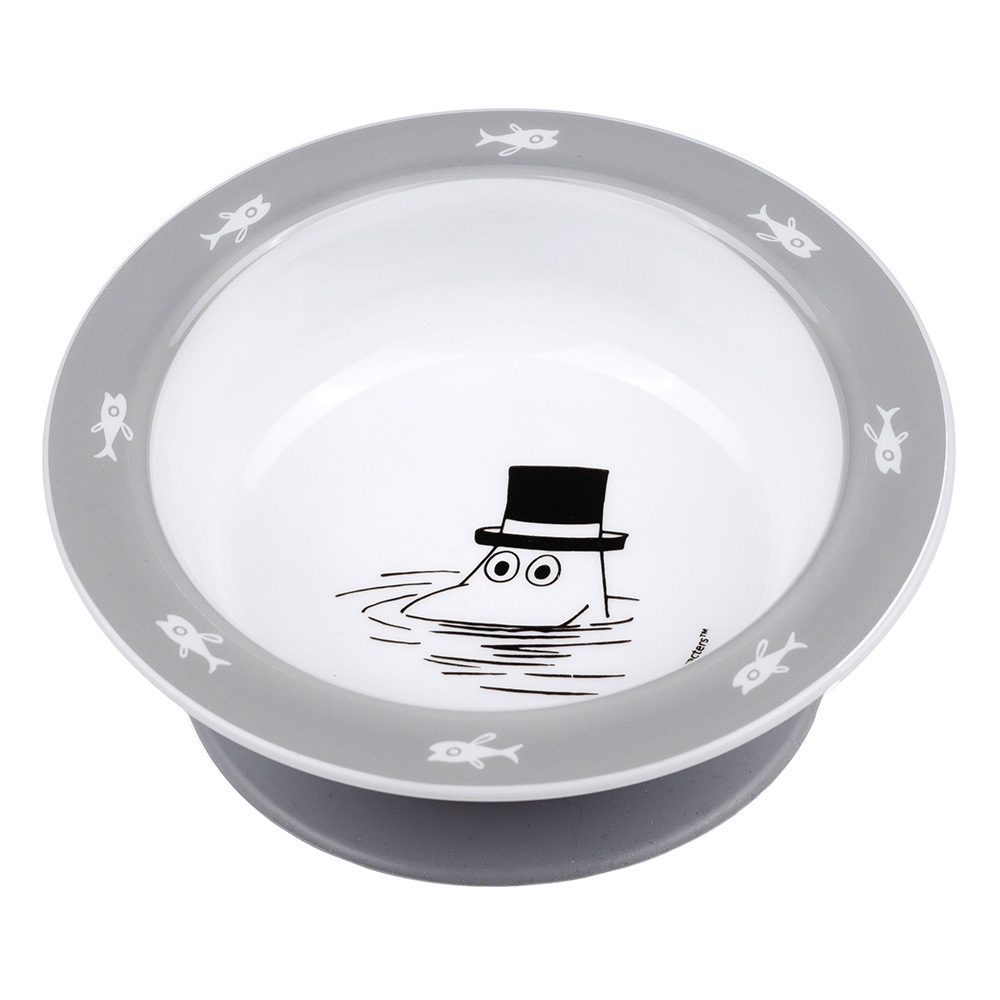 Rätt Start Moomin Water & Bath, Sugekoppplate, grå