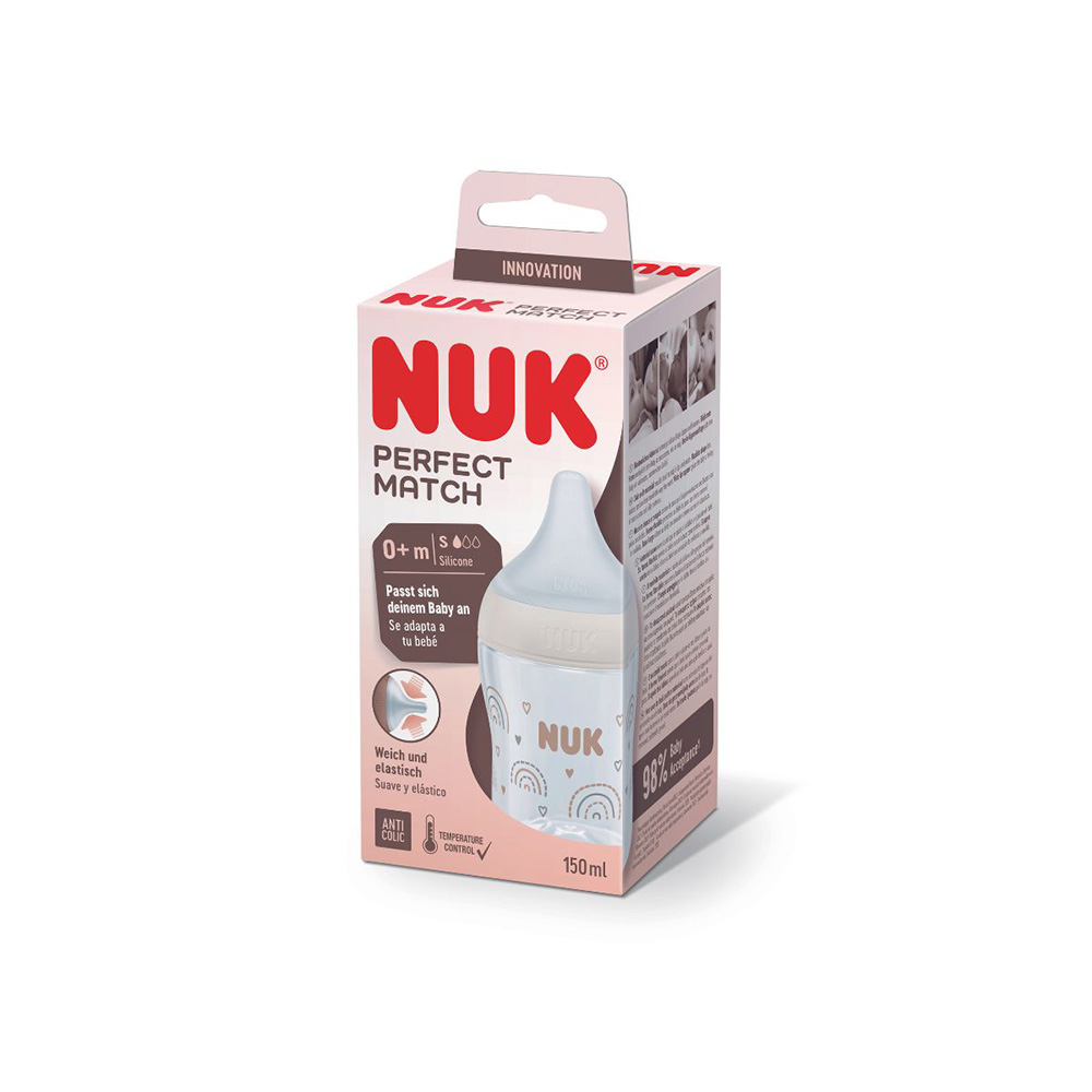  NUK Perfect Match Babyflaske 150 ml - Rainbow