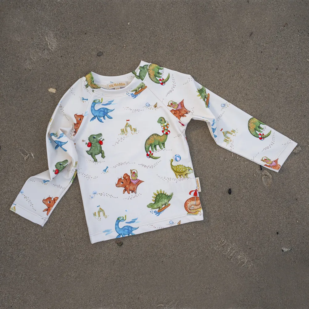 Filibabba Nor UV-skjorte LS 1-2 år - Dino Beach