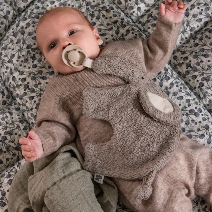 Sebra smokkeklut til smokk Fanto Grey