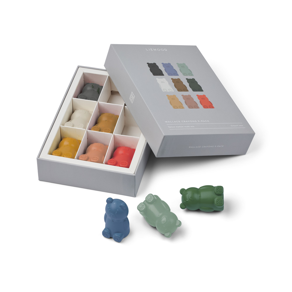 Liewood Wallace Crayons 9-Pack Yellow mellow multimix