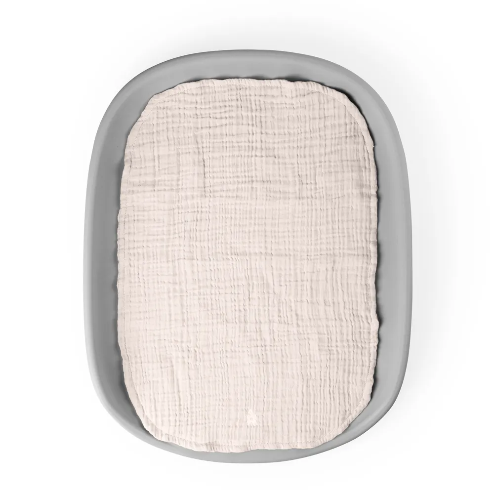 Sebra Stellematte 2-pakning muslin rosa