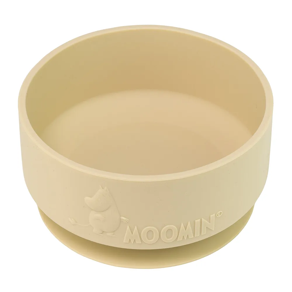 Rätt Start Mumin Silikonskål med sugekopp Latte Beige