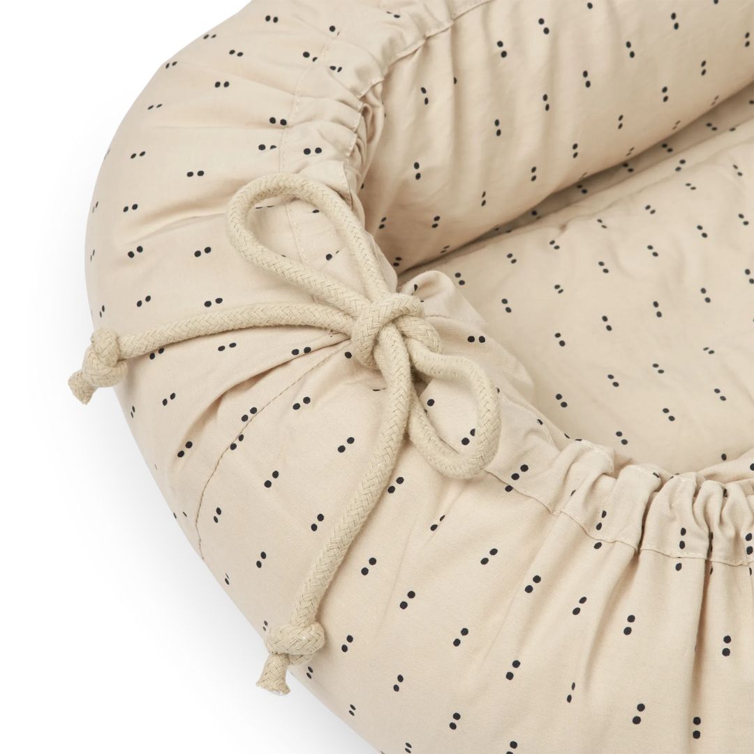 Liewood Gro babynest Double dot / sølvfôr