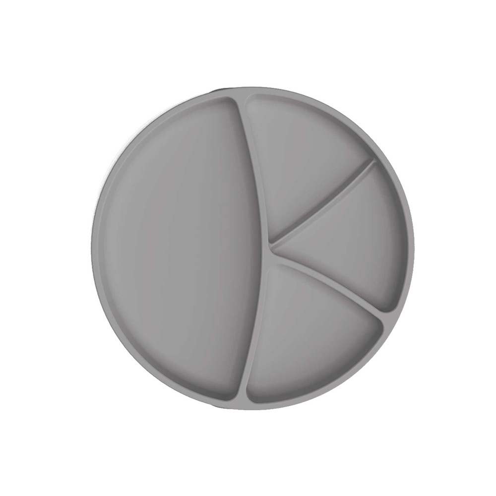 Everyday Baby Silikonplate med sugekopp Quiet Grey