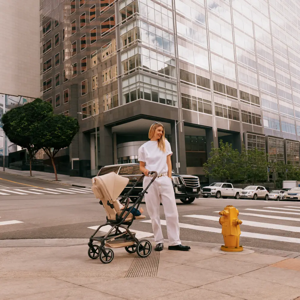  Cybex EEZY S TWIST Barnevogn + 2 TPE Mandelbeige