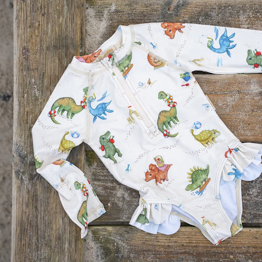 Filibabba Vilje UV-badedrakt 1-2 år - Dino Beach
