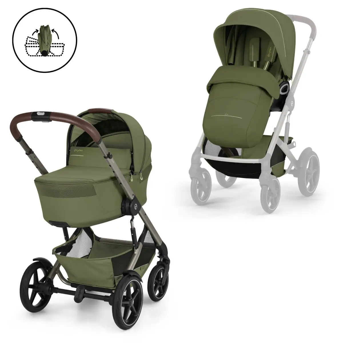 Cybex Talos S Lux liggedel Moss Green