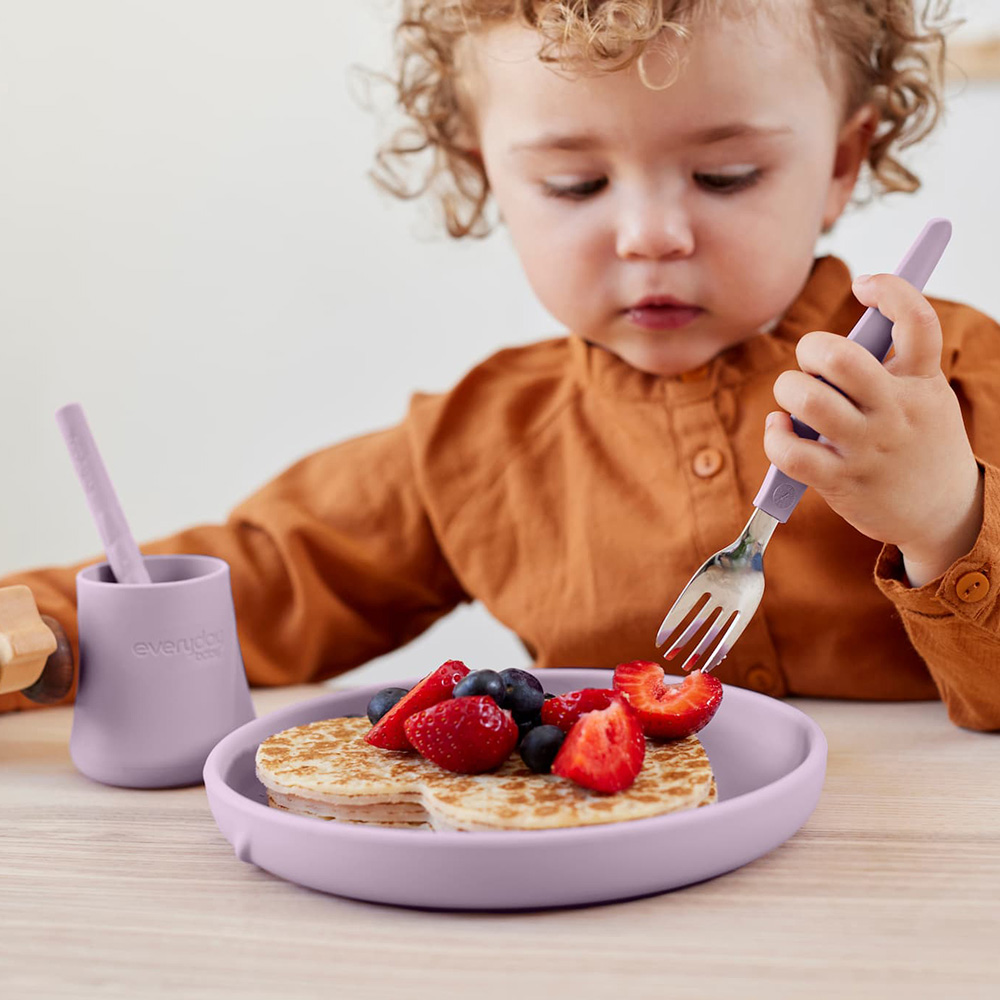 Everyday Baby silikontallerken Lys Lavendel 