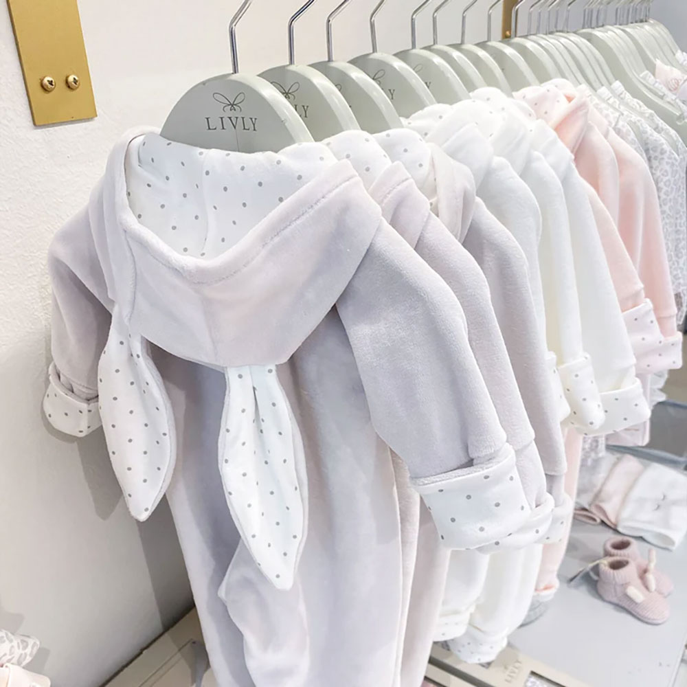 Livly Bunny Overall 1-3m Grey