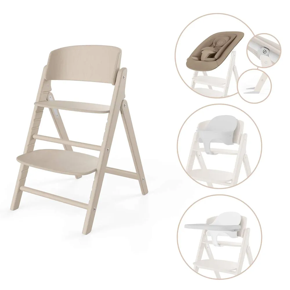 Cybex Click & Fold Spisestol 4-in-1 All Natural