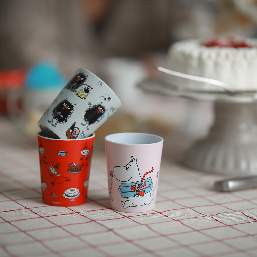 Right Start Mumin Picnic, Tumbler krus, rosa