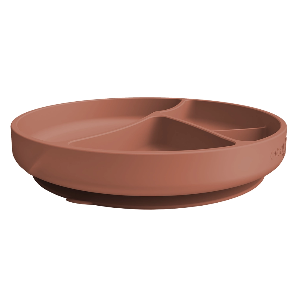 Everyday Baby Silikonplate med sugekopp Nature Red