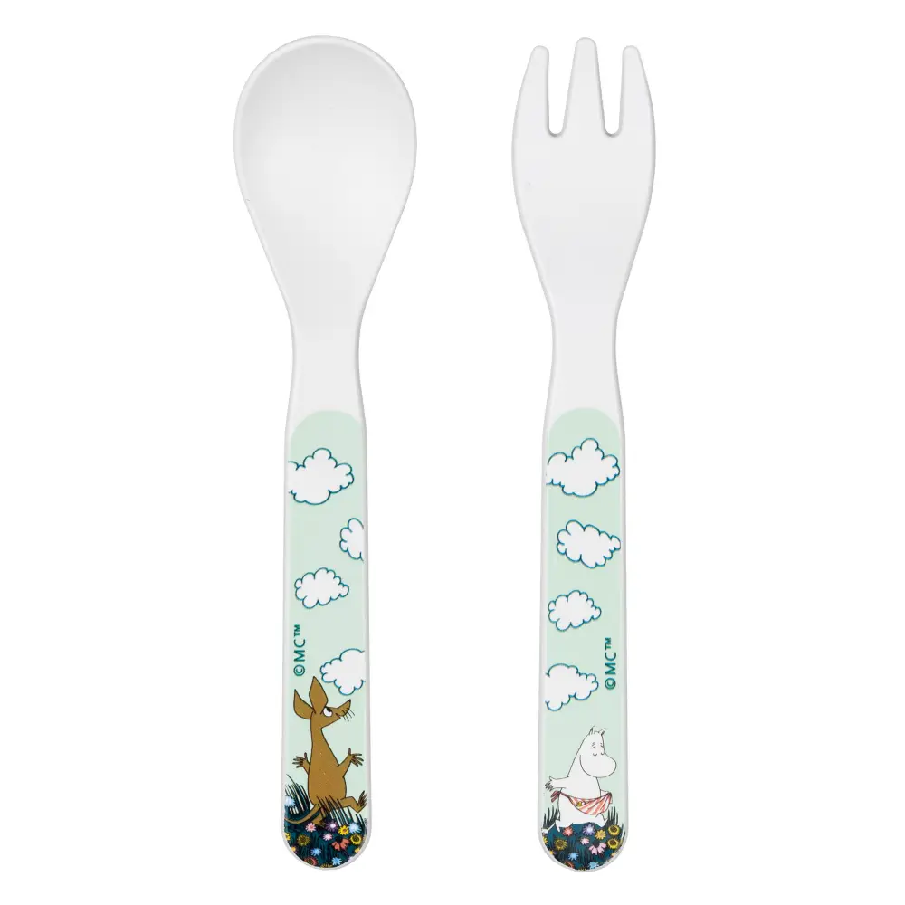 Rätt start Mumin Eng Skje & Gaffel grønn