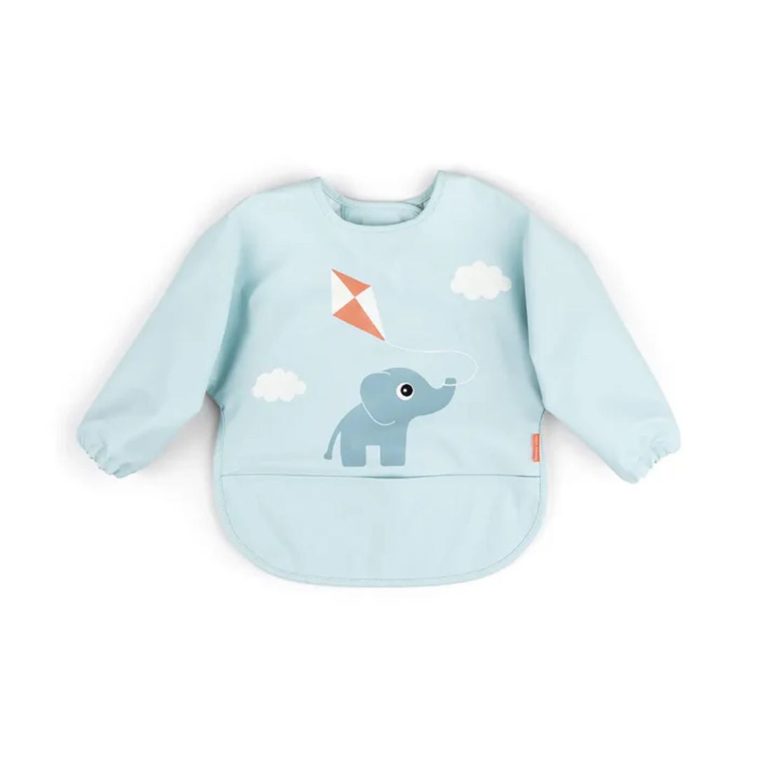 Done by Deer Bib med ermet Playground Blue