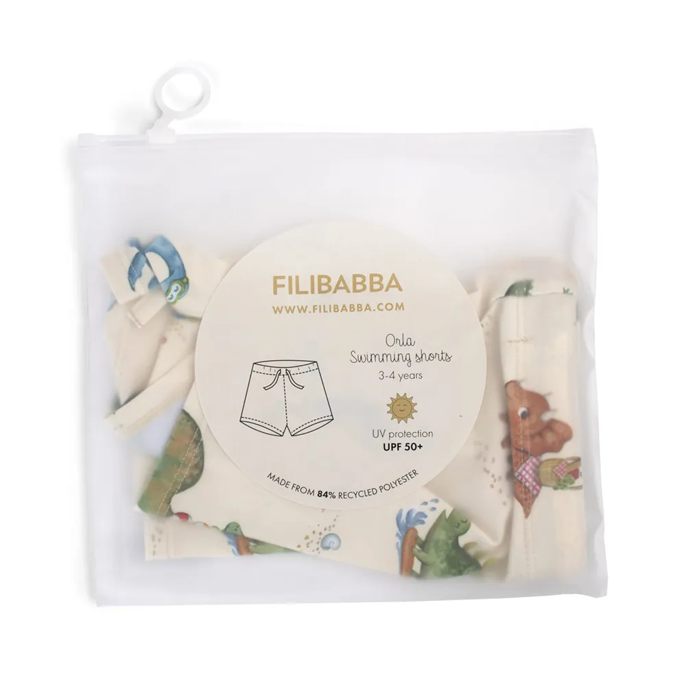 Filibabba Orla Badeshorts 3-4 år - Dino Beach