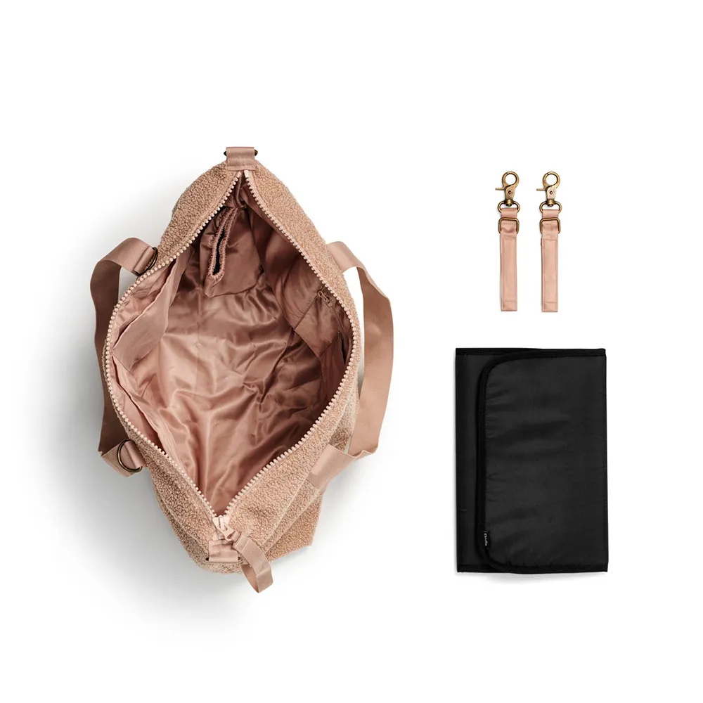 Elodie stelleveske Soft Shell Pink Bouclé