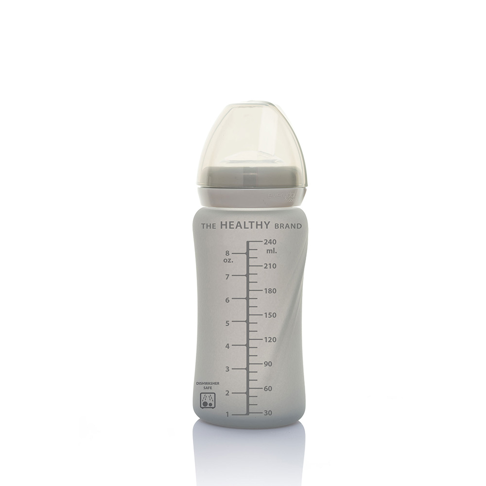 Everyday Baby tåteflaske Healthy + 240 ml - Quiet Gray