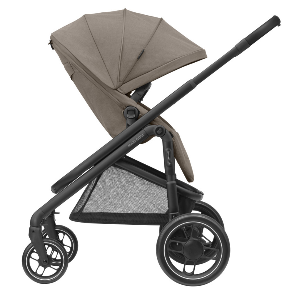 Maxi-Cosi Plaza Plus Twilic Trøffel (svart ramme og svart skinn)