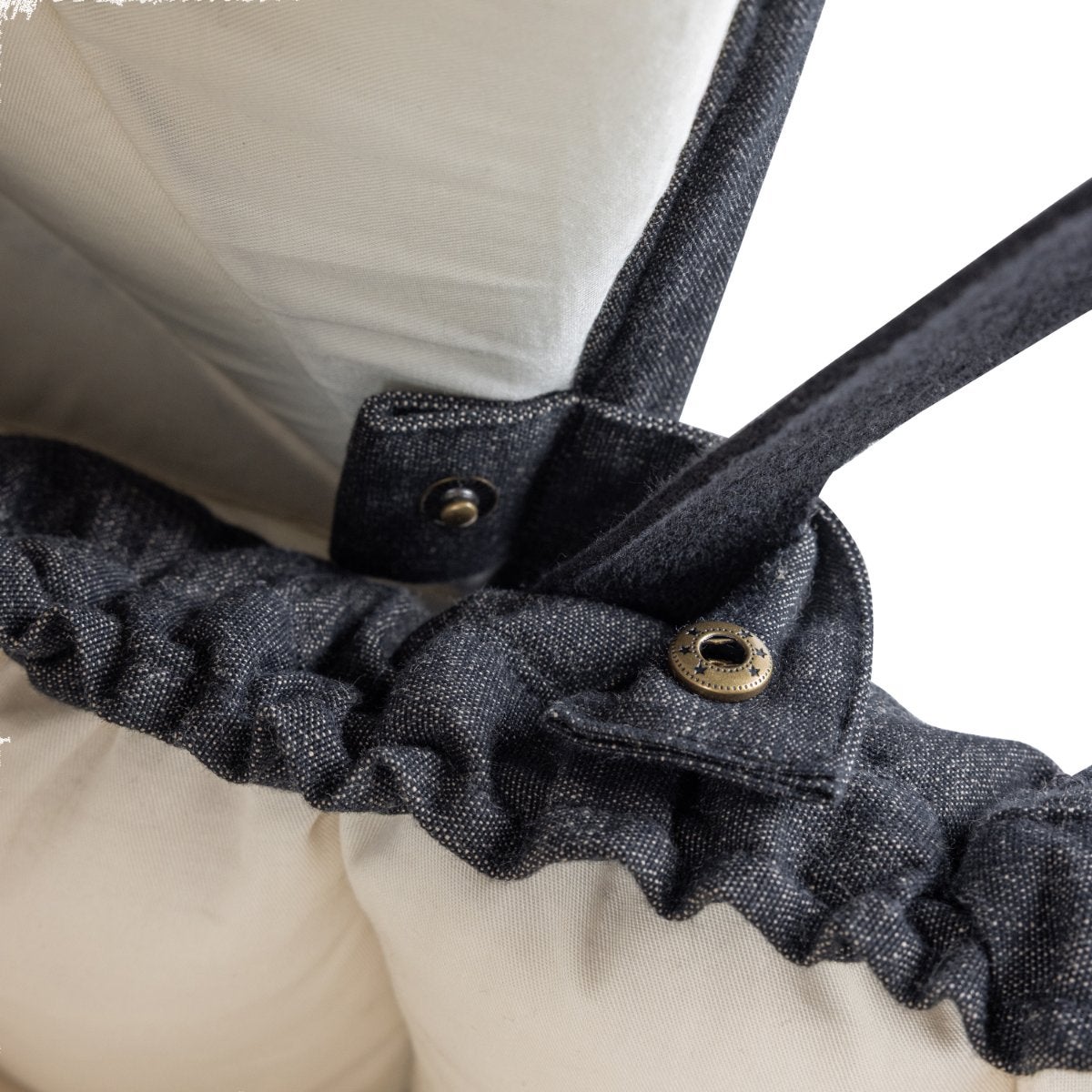 Sebra Babynest 3-i-1 med kalesje dark grey melange