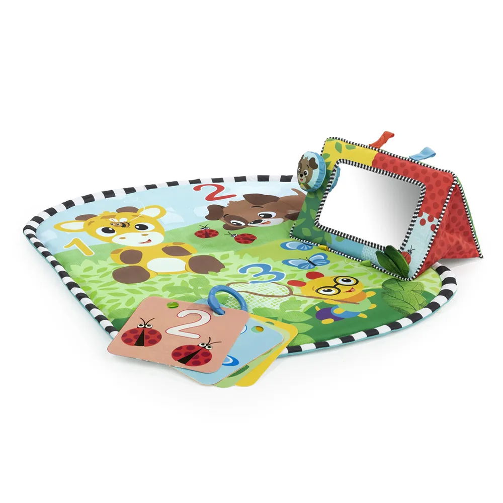 Baby Einstein Discovery Garden Tummy Time-matte og speil