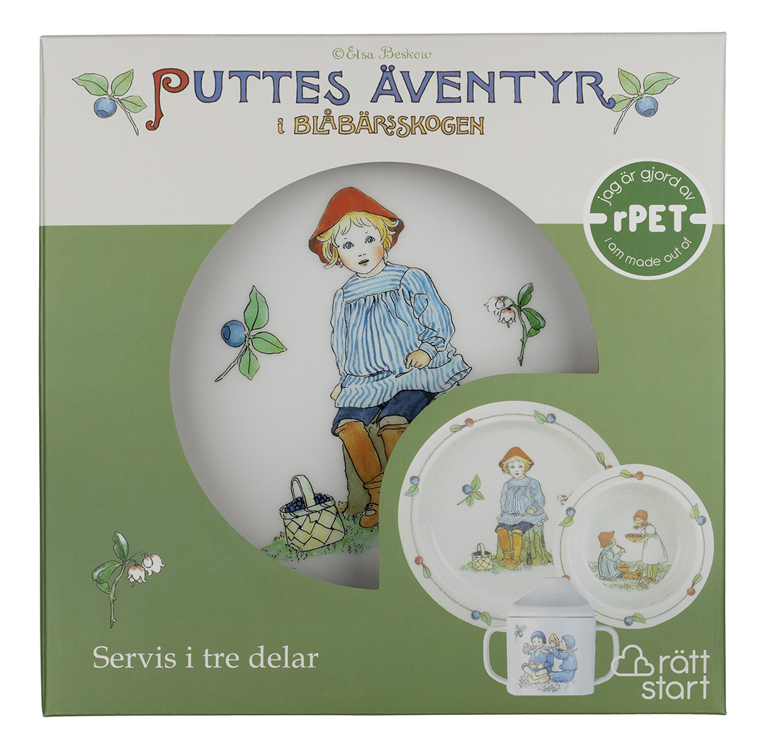 Rätt Start Elsa Beskow Putte Barneservise 3-delt