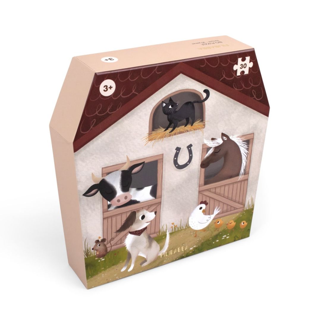 Filibabba Gulvpuslespill med 30 brikker - Magic Farm