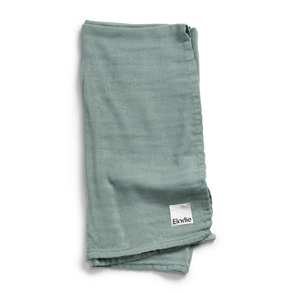 Elodie Details Muslinteppe Mineral Green
