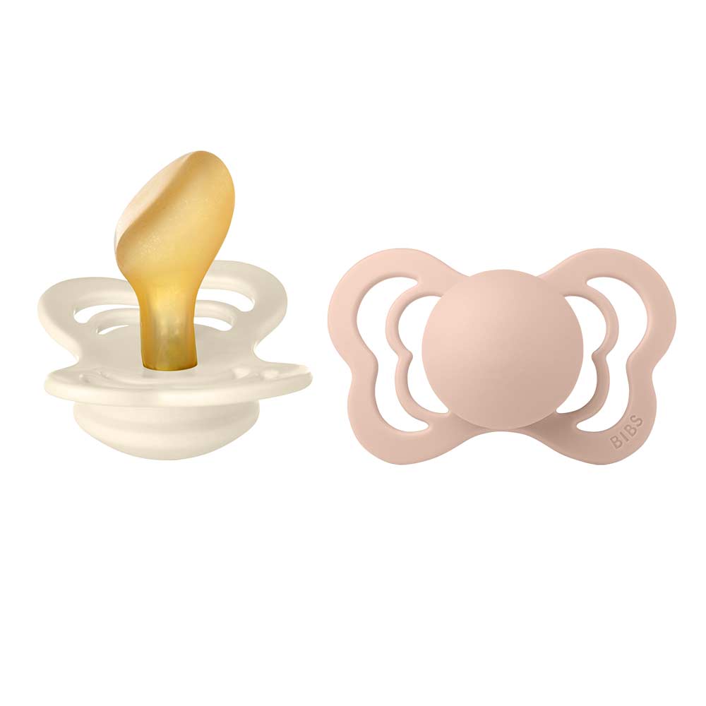 BIBS smokk Couture 2-pakning Ivory/Blush 6-18 måneder