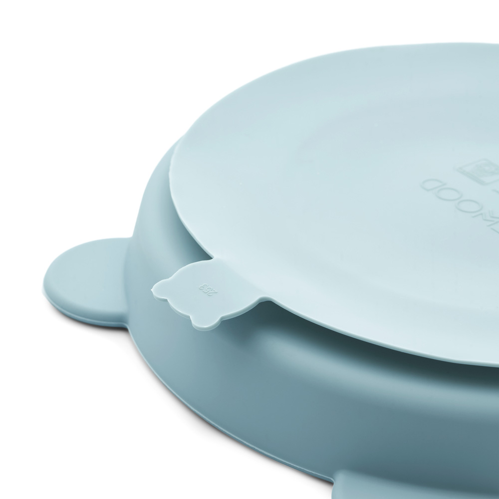 Liewood Stacy skiller sugeplate 2-pak Whale blue / Dove blue