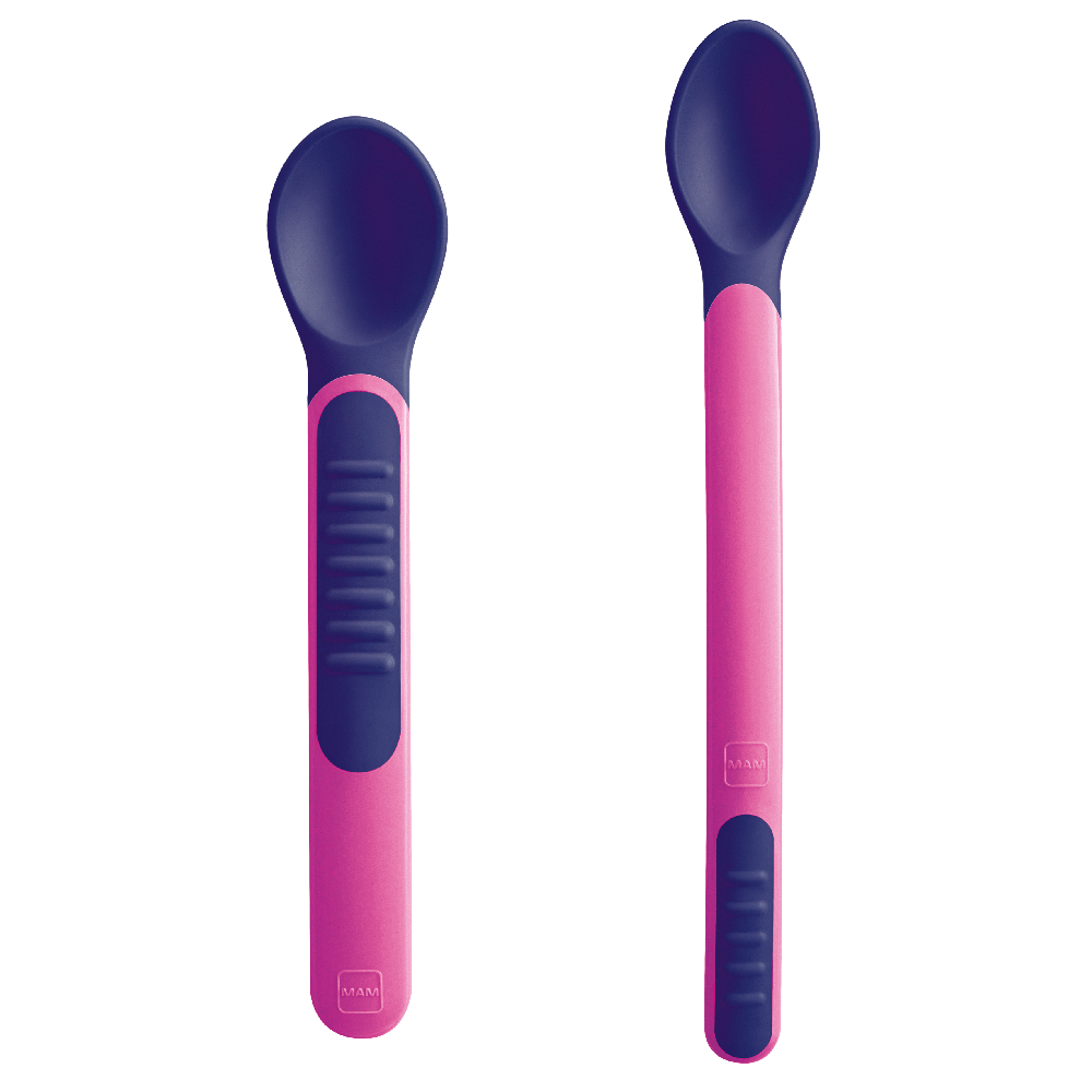 MAM Heat Sensitive Skjeer & Etui 1p Blandede farger