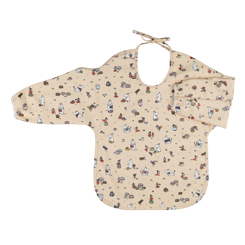 Rätt Start Moomin Picnic, smekke med erme, beige